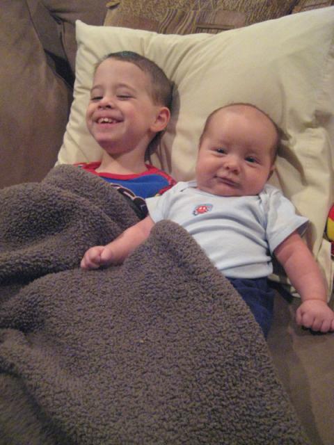 Brothers on the couch ~ May 6, 2009