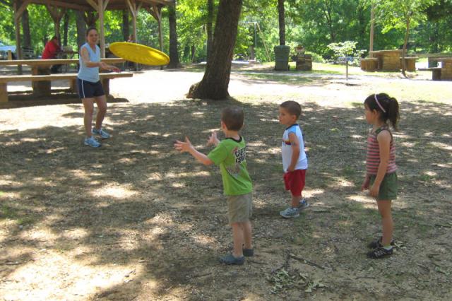Playing catch with Aunt Kelli ~ May 21, 2009