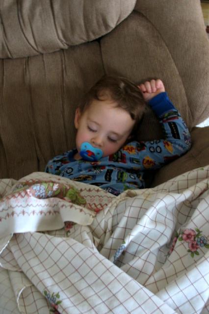 Worn out in PaPa's recliner ~ October 7, 2007