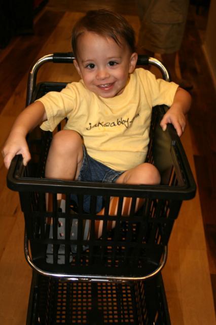 Riding in the basket ~ October 1, 2007