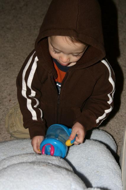 Giving Hippo a drink ~ October 23, 2007