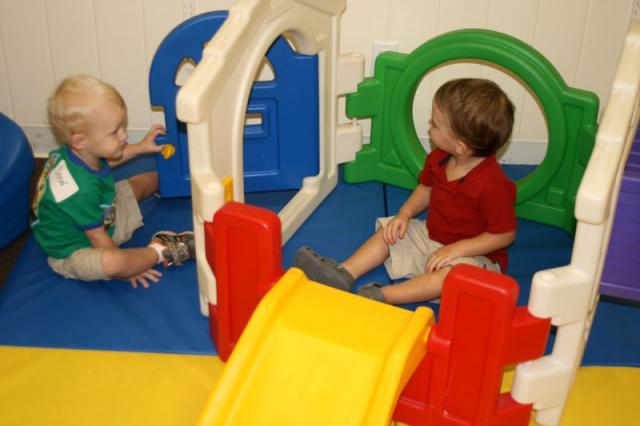 First day of school, making friends ~ September 4, 2007