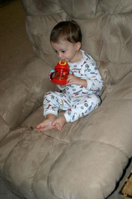 Little boy, big chair ~ July 11, 2007