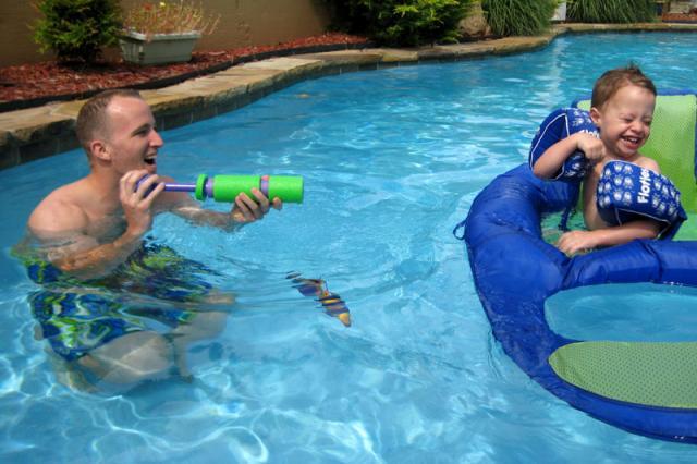 Uncle D, don't get me wet! ~ June 23, 2008