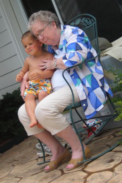 You want to come swim, Mamaw? ~ June 21, 2008