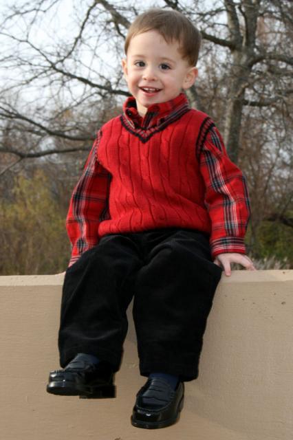 Thank goodness Tyler Dumpty didn't have a great fall! ~ December 6, 2007