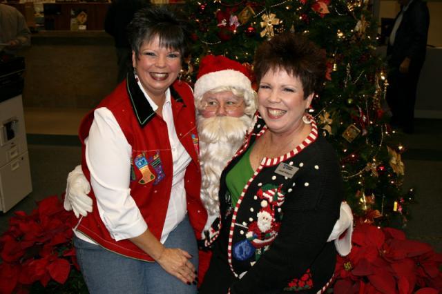 Nanna & Aunt Janet trying to prove that Santa is safe ~ December 24, 2007