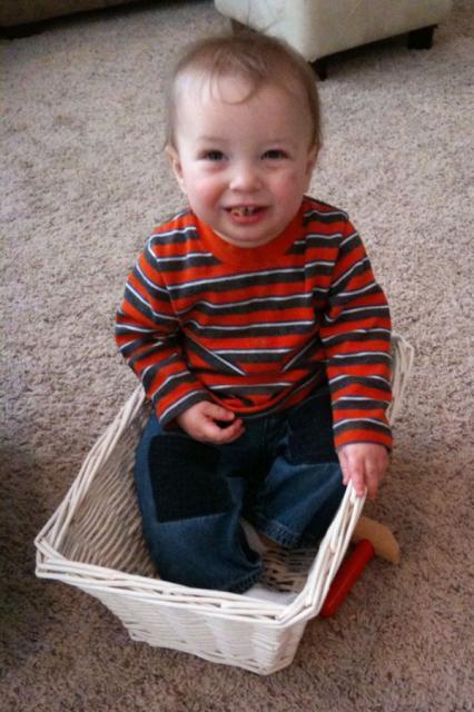 Baby in a basket! ~ February 27, 2010
