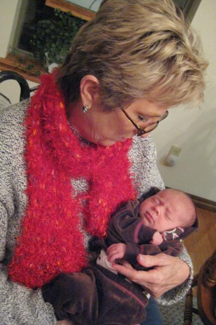 Baby Bella in Bebe's arms ~ February 13, 2010