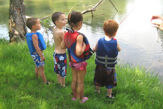 Cousin fishing