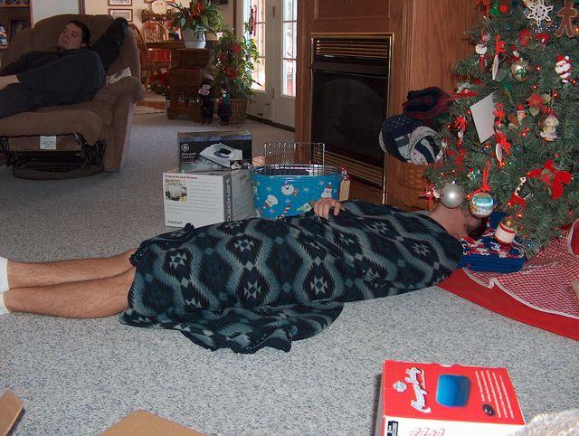 John taking his annual nap under the tree