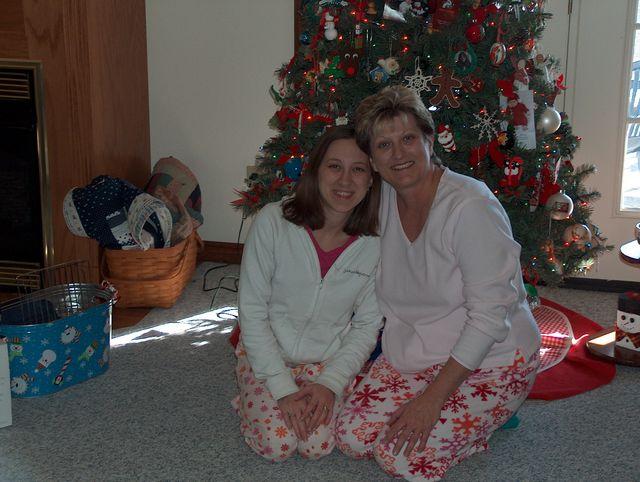 Abby & Candy (in almost matching PJ pants)