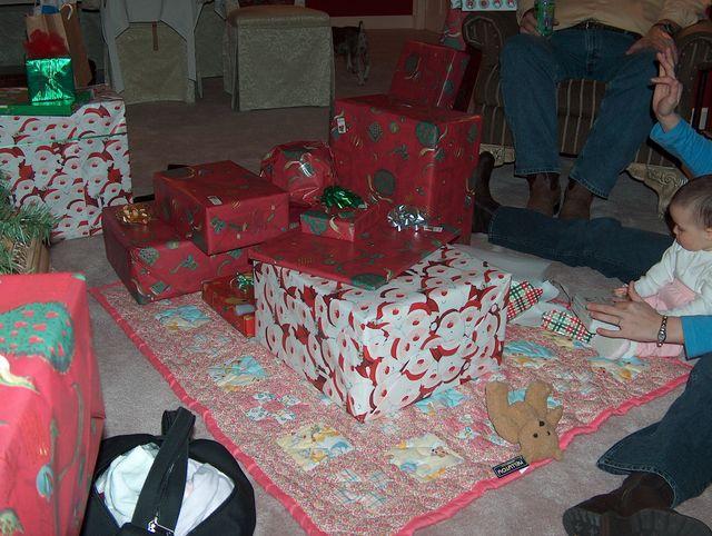 Gracie's pile of presents