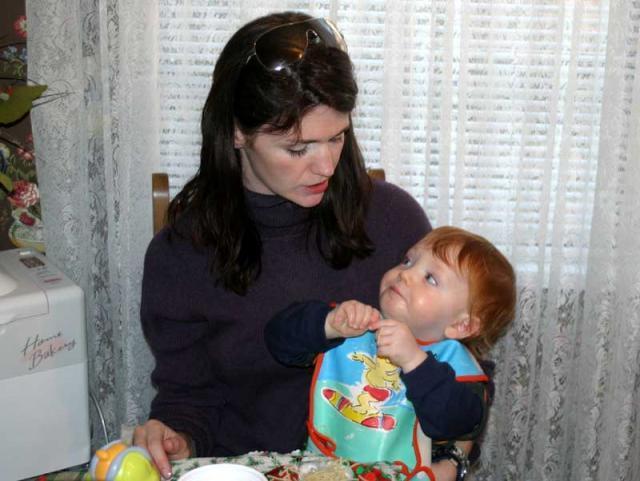 Mmm, good lunch, Mom!
