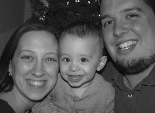 The Cantrells in black and white