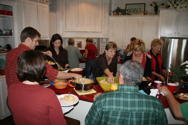 Our favorite family activity -- eating!