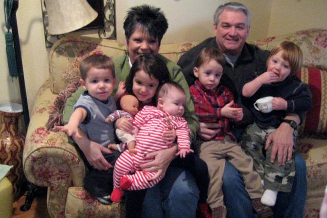 Nana & Granddaddy and all the babies (plus one more now!)