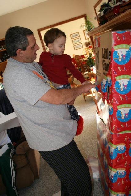 Papa looked like he needed some help