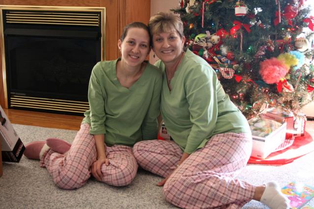 And the annual matching Christmas pajamas