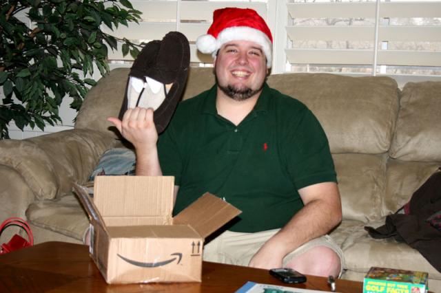 Fleece loafer slippers!