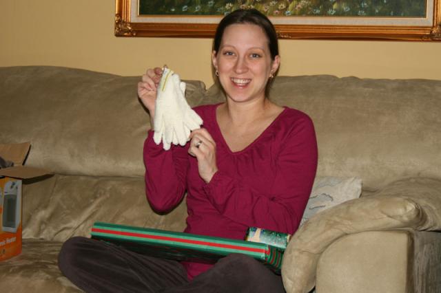 Fuzzy gloves!