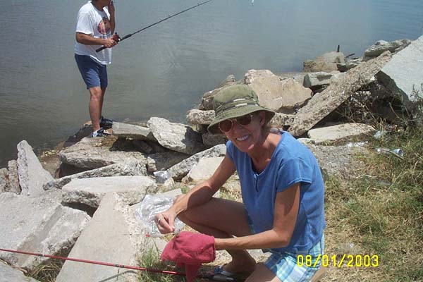 Vicki Caught One!