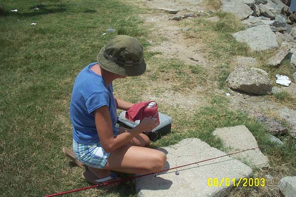 Vicki Caught One!