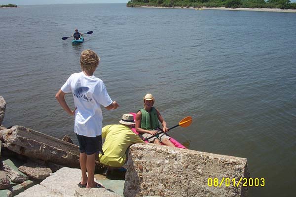 Getting in the Kayak