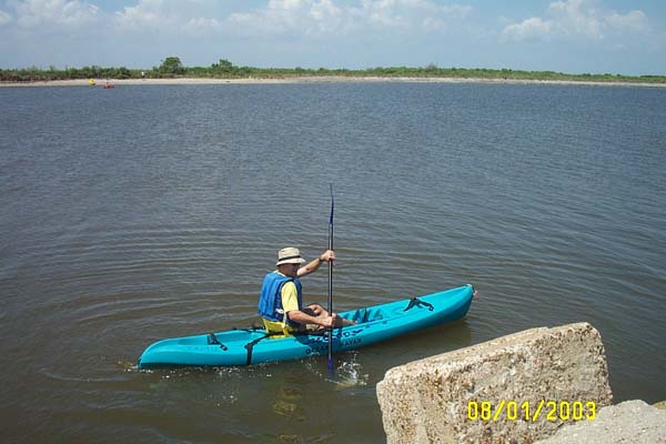 Mike in the Kayak