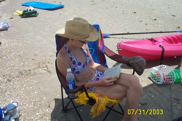 Reading on the Beach