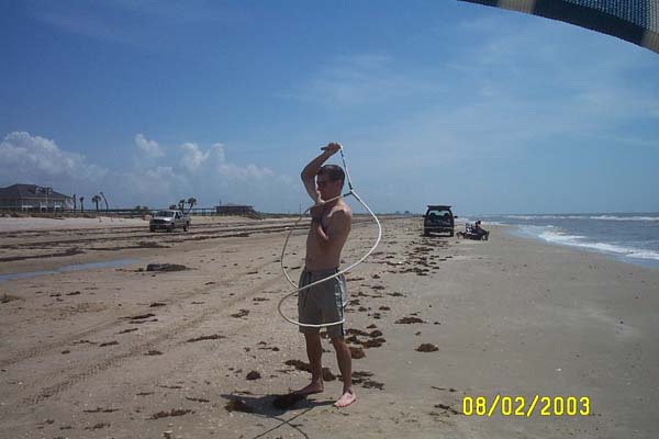 Mike Trying out the Rope