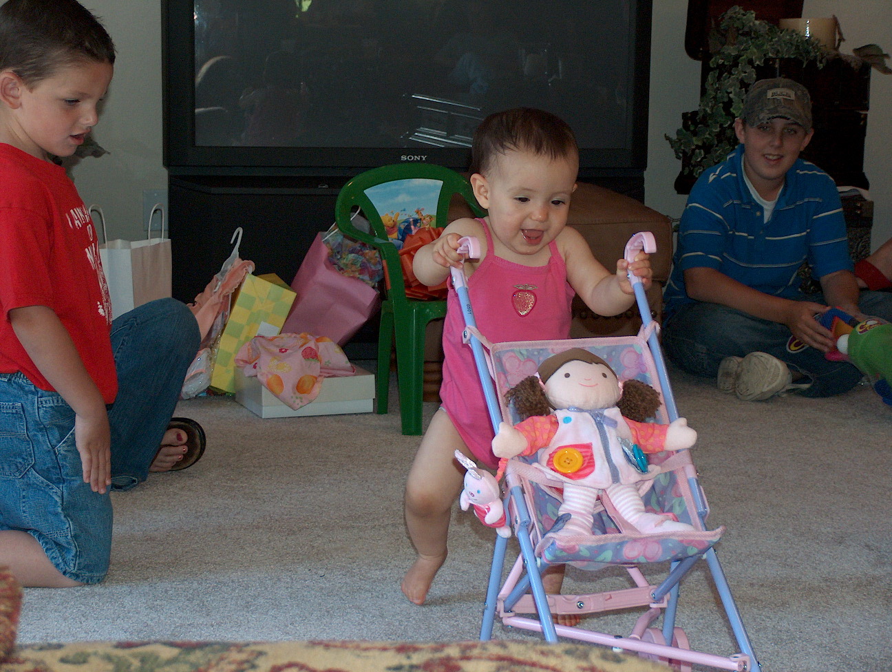 And this is all Gracie wanted to do for the rest of the afternoon!