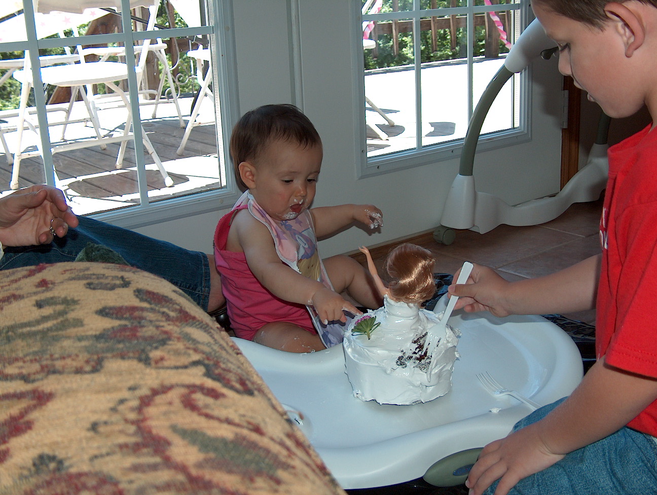 How come my cake tastes different when I'm on the floor?