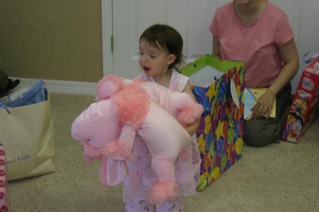 It's a pink poodle!