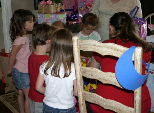 Presents always draw a crowd!