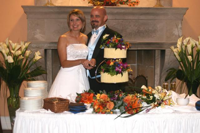 Cutting the cake