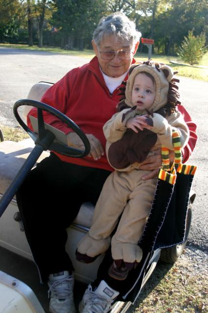 Granddad and the lion