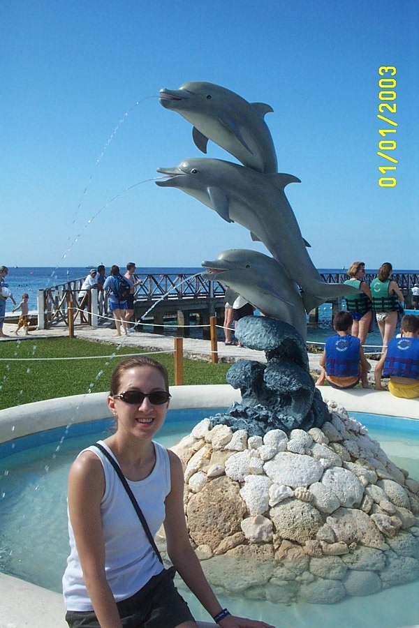 Dolphin Fountain at Chankanaab National Park...
