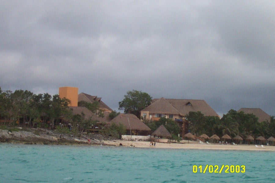 Our hotel from afar...