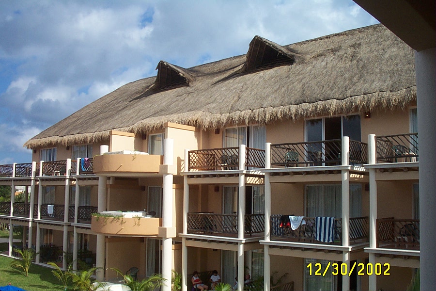 Our hotel up close...