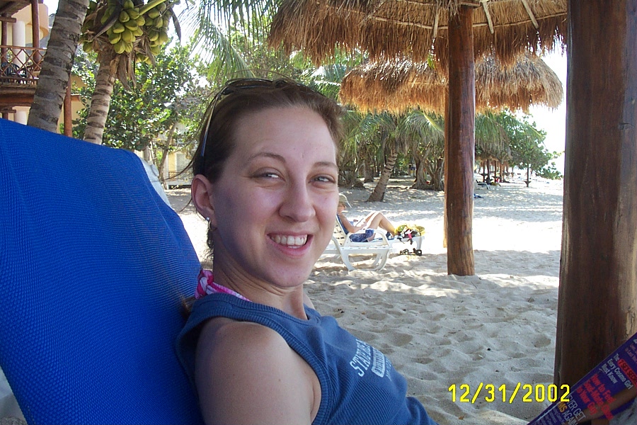 Abby on the beach...