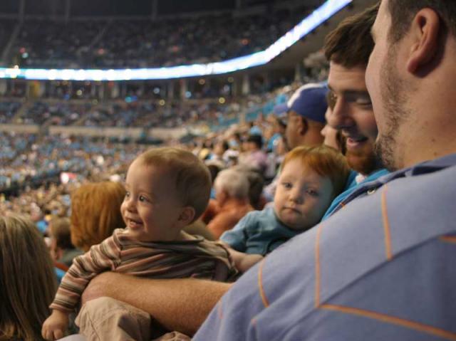 Cheering on the Hornets!