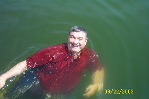 Bob Taking a Swim