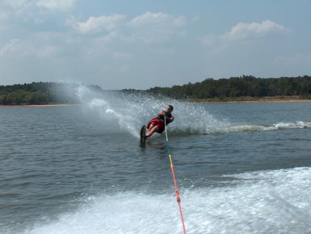 Kevin skiing