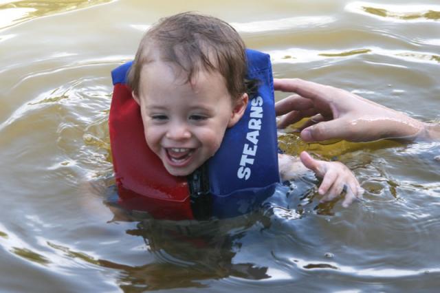 The lake is fun!