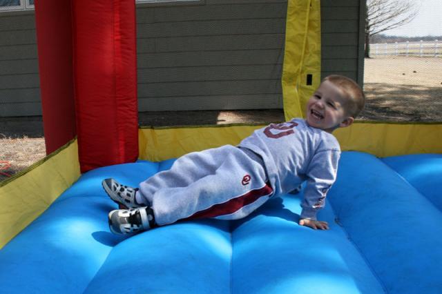 Alone time in the moonbounce!