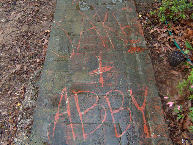 He had to make his mark first!