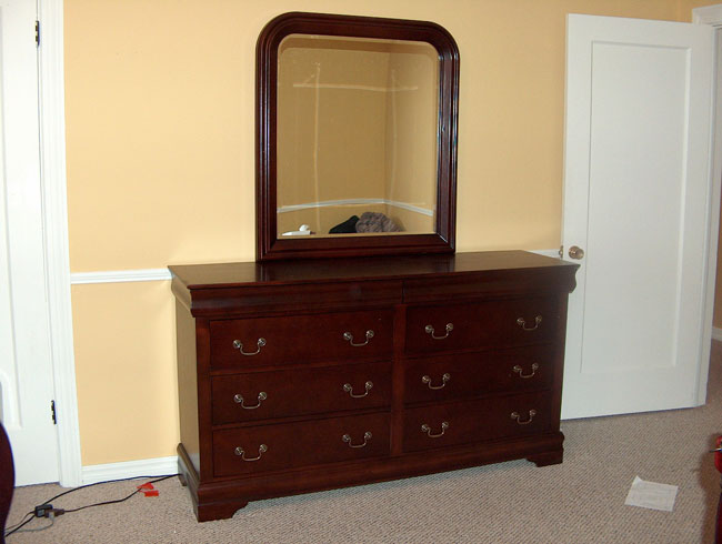 Our new dresser and mirror