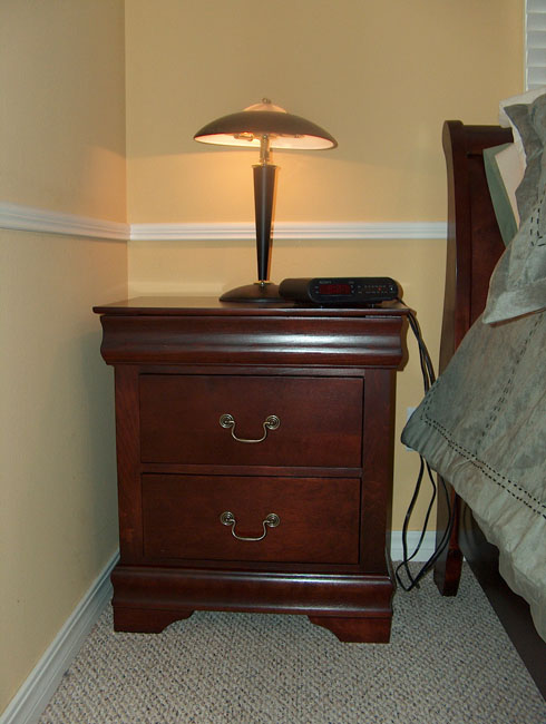 And a bedside table (actually, two) to match!