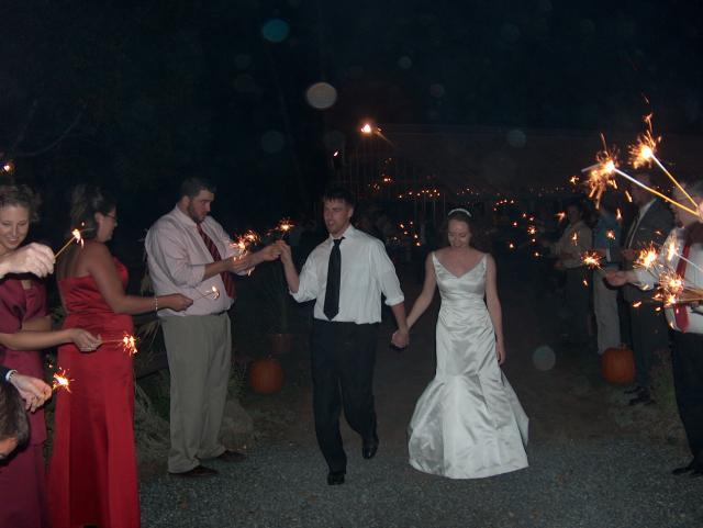 Leaving the Reception